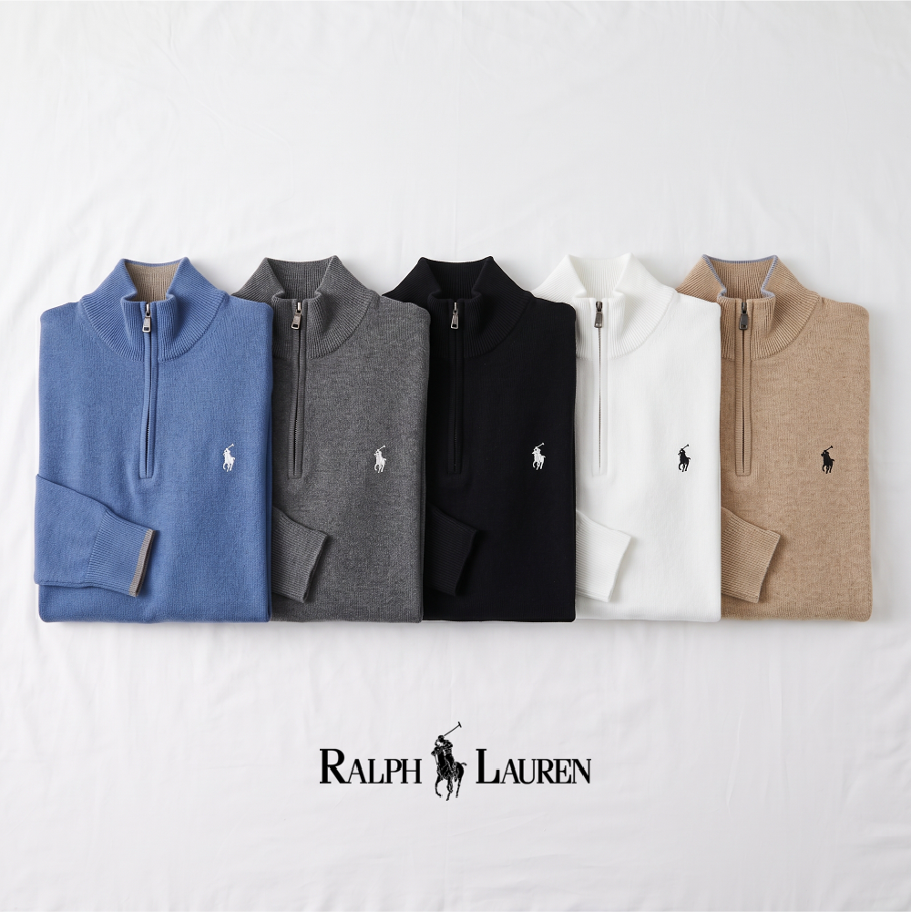RL Cotton Half-Zip Jumper