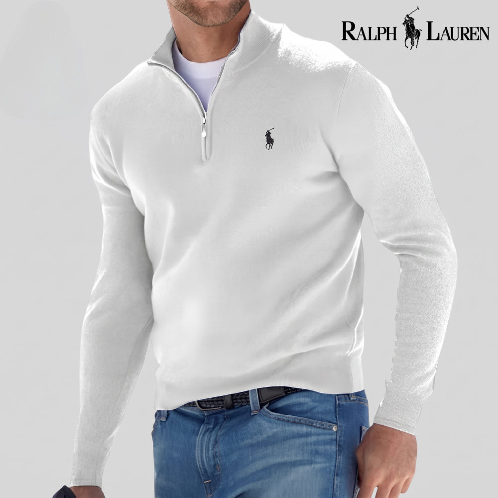 RL Cotton Half-Zip Jumper