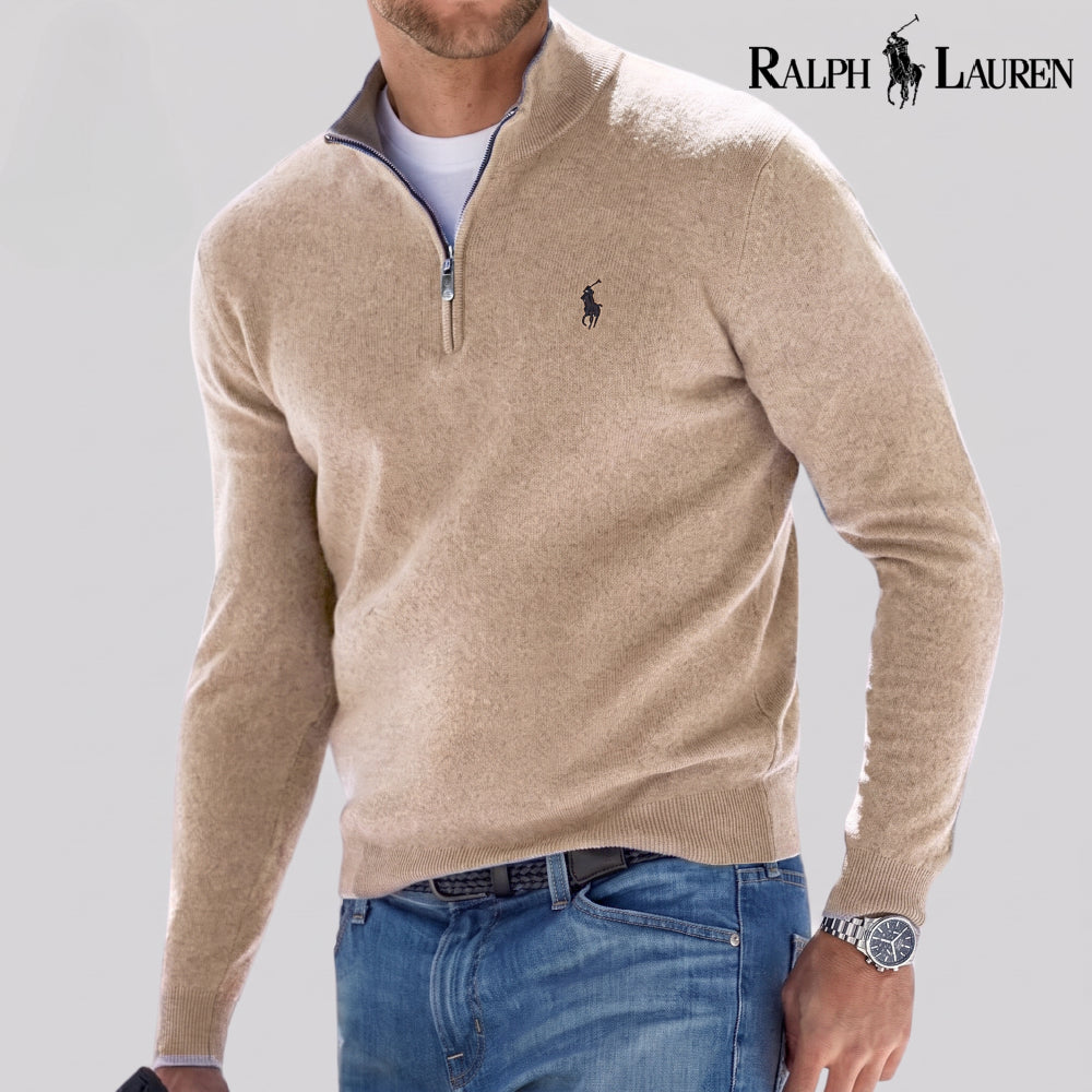 RL Cotton Half-Zip Jumper