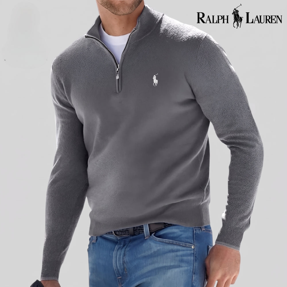 RL Cotton Half-Zip Jumper