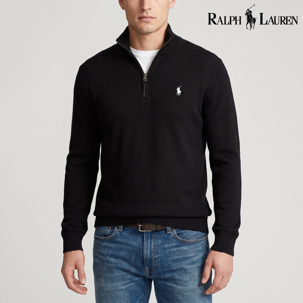 RL Cotton Half-Zip Jumper