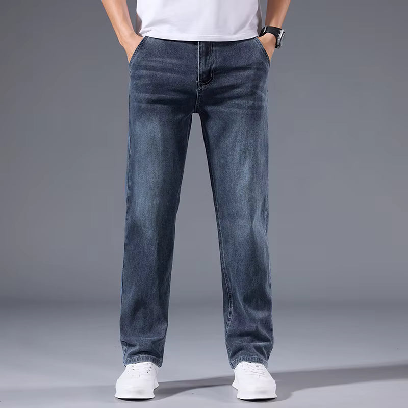 Straight-Leg Denim — Stone Wash | LX